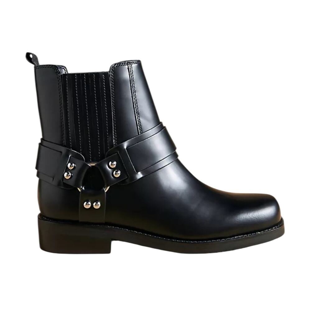 Marc Fisher LTD. Mizzie Moto Black Boots - Sz 9.5M